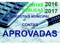 VEREADORES APROVAM CONTAS DO EXECUTIVO 2016 E 2017