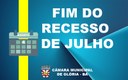 FIM DO RECESSO DE JULHO 2020