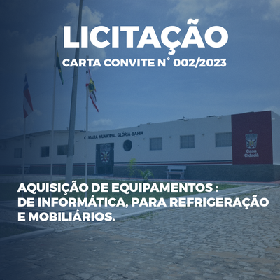 LICITAÇÃO - CONVITE N° 002/2023