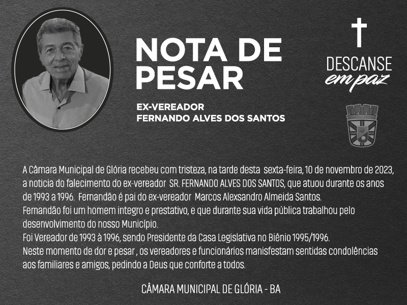 NOTA DE PESAR